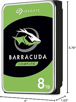 2台セット Seagate Barracuda 8TB 内蔵型HDD Amazon.com: Seagate BarraCuda 8 TB Internal Hard Drive HDD